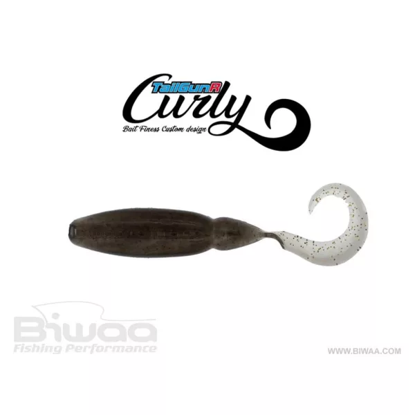 Biwaa Tailgunr Curly 6,3cm 206 Golden Shiner Gumová nástraha 8ks