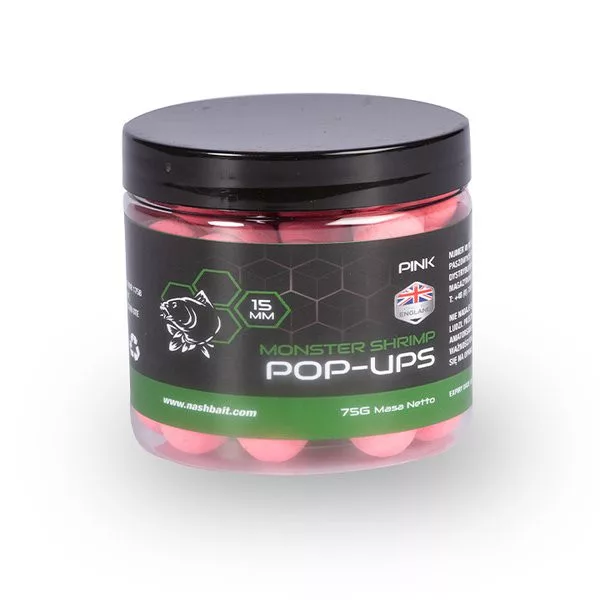 Nash Monster Shrimp Růžový 12mm Pop Up 75gr