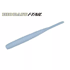  Major Craft BioBait I-Tail 4,5cm #008 White Silver Plastová nástraha 8ks