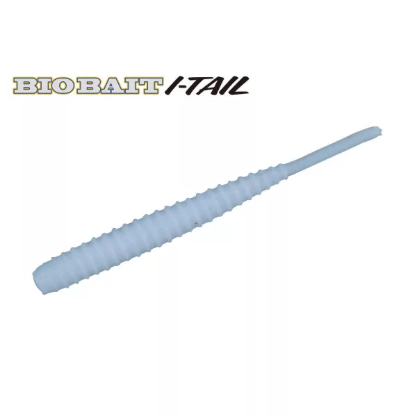 Major Craft BioBait I-Tail 4,5cm #008 White Silver Plastová nástraha 8ks