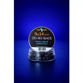   BaitBait Černá 9x14mm Zig Rig Extra plovoucí nástraha na háček 20gr