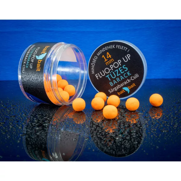 BaitBait Ohnivá Broskev 8mm Fluo Pop Up 20gr
