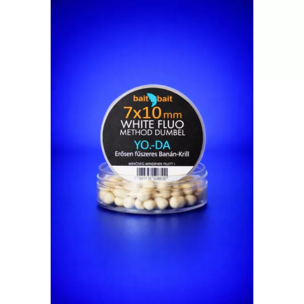 BaitBait Yo-Da 7x10mm Flou Method Dumbel White Wafter 20gr