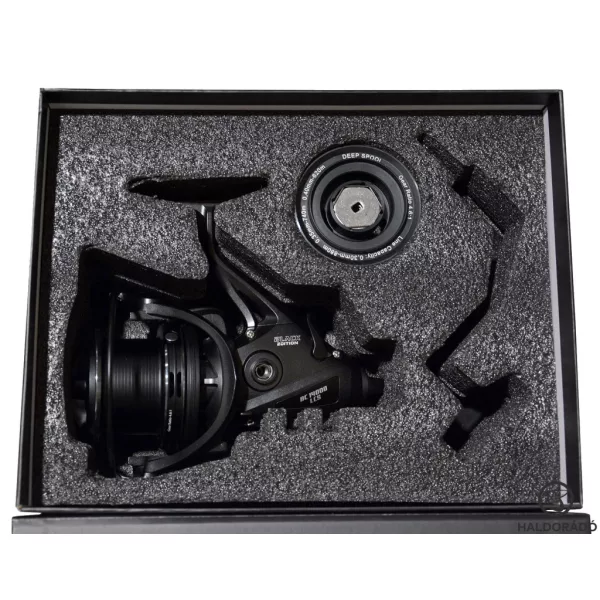 Haldorádó Black Edition BC 14000 LCS Naviják pro velké kapry s volnoběžnou brzdou s náhradní cívkou, v dárkové krabici