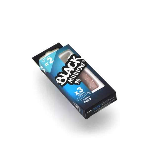 FIIISH 3ks 90mm tělo - barva Rose Plastová nástraha