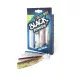 FIIISH 4ks 120mm tělo Black Minnow v přírodních barvách: Khaki - Khaki Glitter - Pink - Black Plastová nástraha