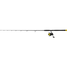   Black Cat Hard Core Combo Vertical Rod 1,80m 240gr 1dílný prut na sumce s navijákem Black Passion FD 50 a vlascem