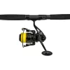 Black Cat Hard Core Combo Spin Rod 2,40m 20-200gr 2dílný přívlačový prut s navijákem Black Passion FD 50 a vlascem