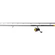 Black Cat Hard Core Combo Bank Rod 3,00m 600gr 2dílný Prut na sumce s navijákem Black Passion FD 80 a vlascem