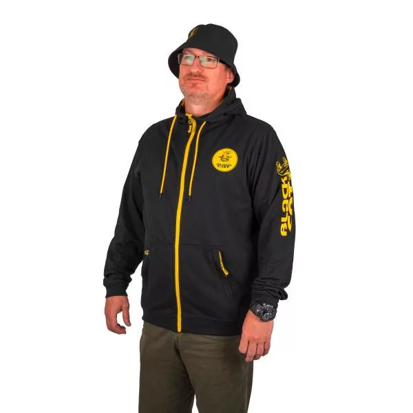 Black Cat Black Zip Hoody Mikina S