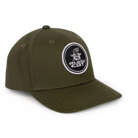 Black Cat Green Flat Peak Cap Baseballová čepice