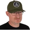 Black Cat Green Flat Peak Cap Baseballová čepice