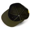 Black Cat Green Flat Peak Cap Baseballová čepice
