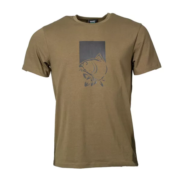 Nash Make It Happen T-Shirt Fish Logo Green Tričko Zelené 3XL