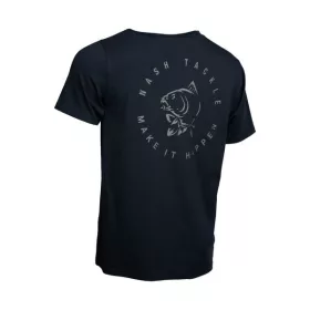 Nash Make It Happen Carp Logo T Shirt Černé Tričko M