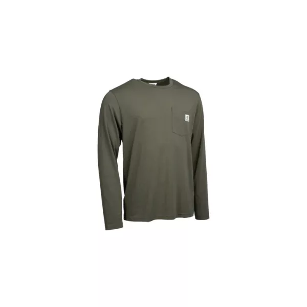 Nash Make It Happen Carp Logo Zelené tričko s dlouhým rukávem S
