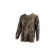 Nash ZT Lite Luxe Long Sleeve T Shirt Camo Hosszú Ujjú Póló L
