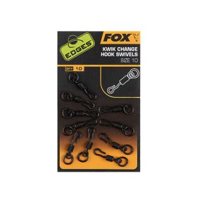   Fox Edges Kwik Change Hook Swivels Obratlík na háčky 10x10
