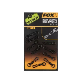   Fox Edges Kwik Change Hook Swivels Obratlík na háčky 11x10