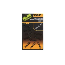 Fox Edges Kwik Change Mini Hook Swivels Obratlíky 10ks