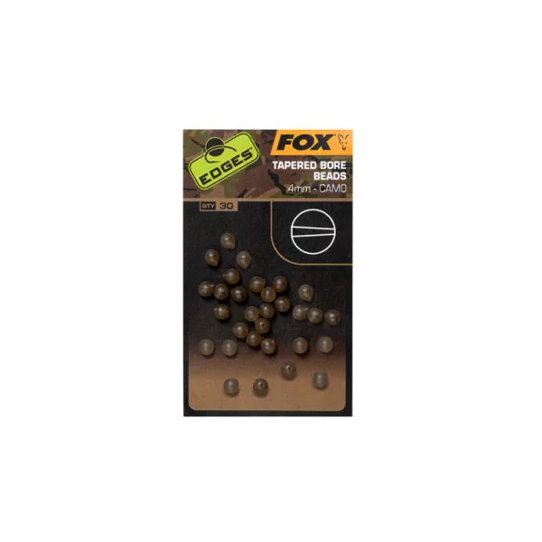 Fox EDGES™ Camo Tapered Bore Beads 4mm x30 Gumový korálek