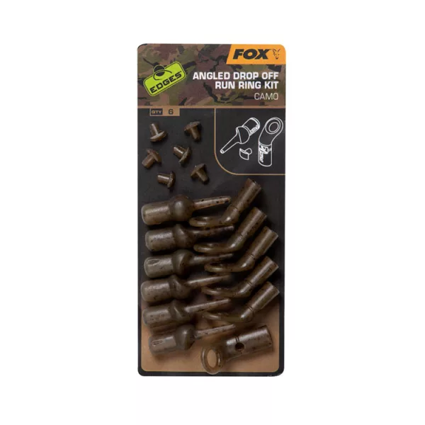 Fox EDGES™ Camo Angled Drop Off Run Ring Kit Klip na olovo