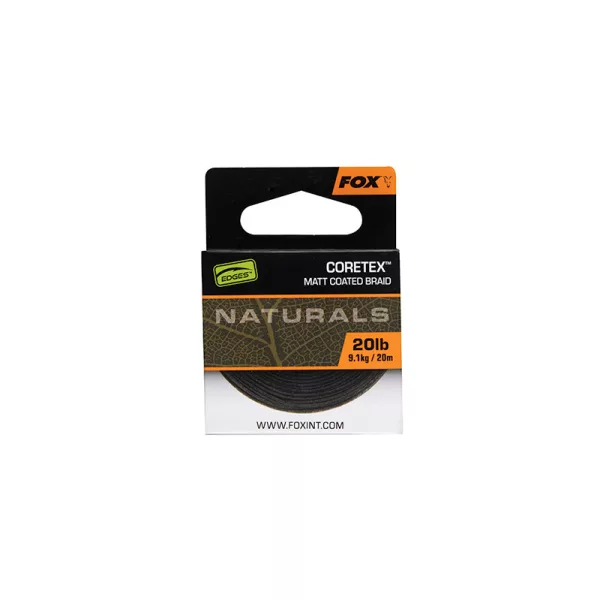 Fox Edges Naturals Coretex 9,1kg 20m Pletená Návazcová Šňůra