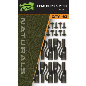 Fox Edges Naturals Size 7 Lead Clips & Pegs Olověné klipy