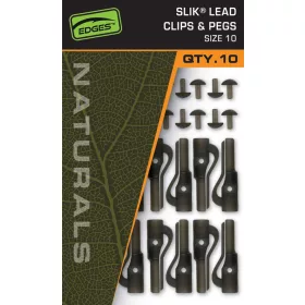   Fox Edges Naturals Size 10 Slik Lead Clip& Pegs Olověné klipy