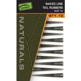   Fox Edges Naturals 10 Naked Line Tail Rubbers Gumová objímka
