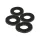 Fox Black Label Leather Washers Kožené Podložky 4ks