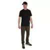 Fox Collection T-Shirt Černo-Oranžové Tričko 3XL