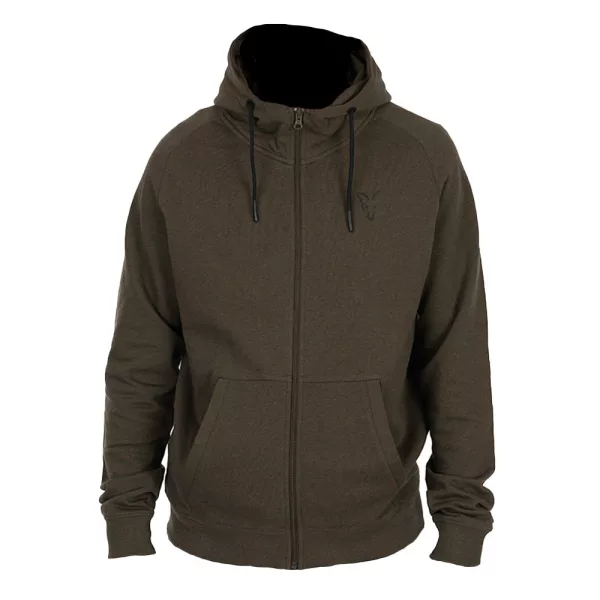 Fox Collection LW Hoody Zelená Černá Mikina s kapucí S