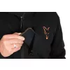Fox Collection Black-Orange Sherpa Hoody Mikina s kapucí L