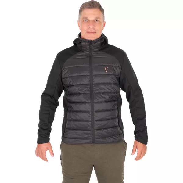 Fox Collection Hybrid Jacket Černá-Oranžová Bunda 3XL