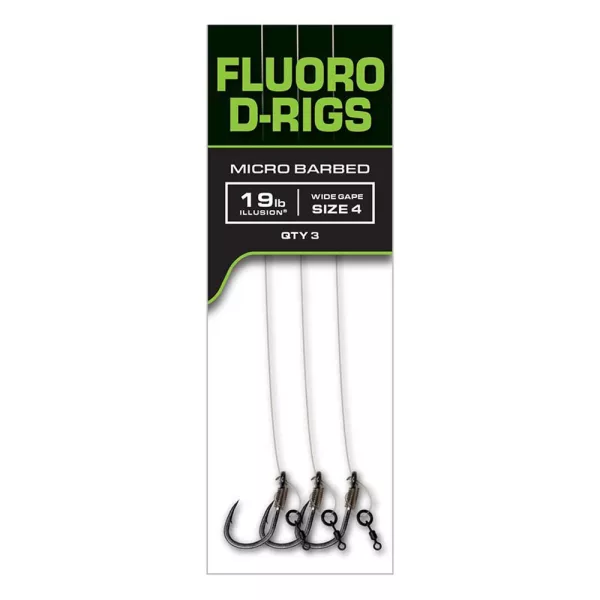 Fox Carp Ready Rigs Fluoro D Rig 4 Háčkový, s háčkem Předvázaný Háček 3ks