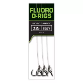   Fox Carp Ready Rigs Fluoro D Rig 6 Háčkový, s háčkem Předvázaný Háček 3ks