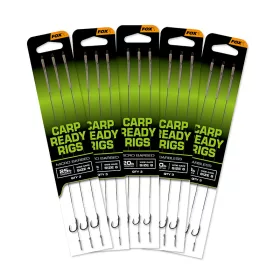   Fox Carp Ready Rigs Wide Gape 2 Vázané háčky s očkem a protihrotem