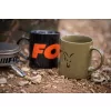 Fox Černá-Oranžová Logo Ceramic Mug 350ml Hrneček