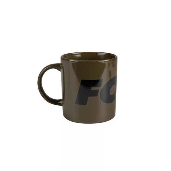 Fox Zelená-Černá Logo Ceramic Mug 350ml Hrneček