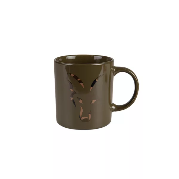 Fox Zelená-Camo Head Ceramic Mug 350ml Hrneček