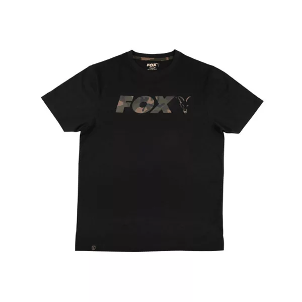 Fox Logo T-shirt Černé Camo Tričko 3XL
