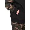 Fox LW Černá-Camo Split Zip Hoody Mikina na zip s kapucí 3XL