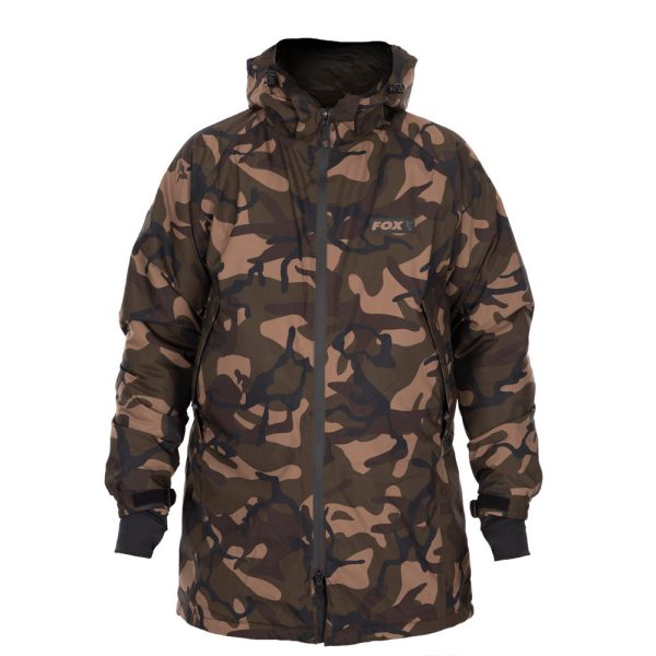 Fox Camo Sherpa Tec 3/4 Jacket LTD Thermo Bunda 3XL