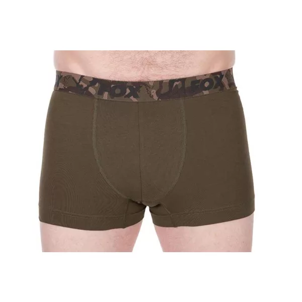 Fox Khaki a Černé Boxerky M 2ks