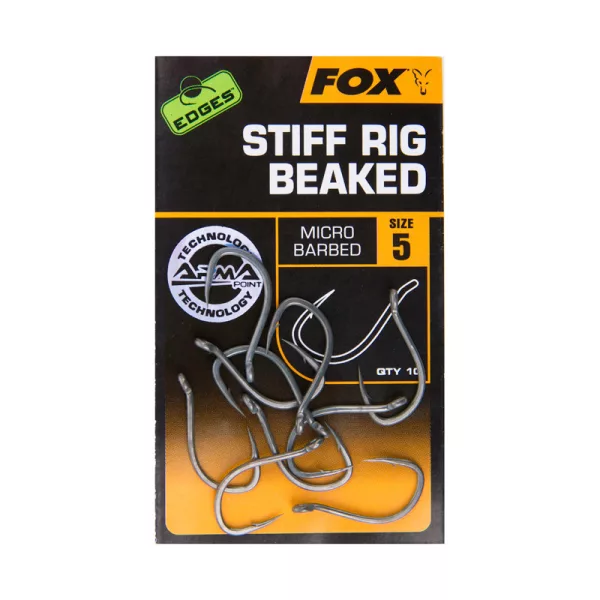 Fox EDGES™ Stiff Rig Beaked - Size 8 Háček