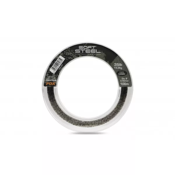 Fox Soft Steel Camo 0,50mm 100m Monofilní Návazcová Šňůra