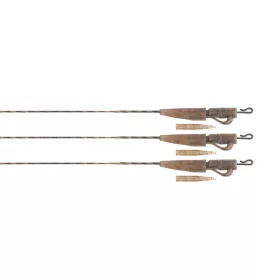   Fox Edges Camo 30lb Submerge Lead Clip Leaders 75cm Návazec 3ks