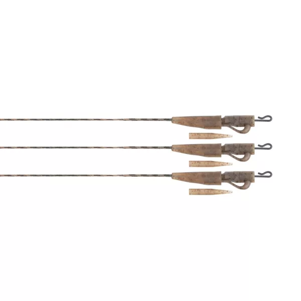 Fox Edges Camo 30lb Submerge Lead Clip Leaders 75cm Návazec 3ks