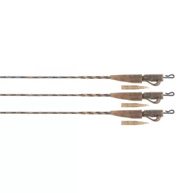   Fox Edges Camo 40lb Submerge Lead Clip Leaders 75cm návazec 3ks